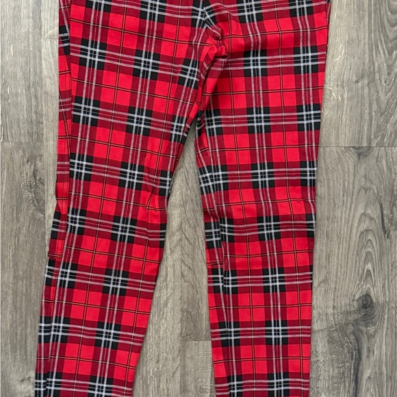 Sanctuary -  Christmas RED plaid leggings - WOMEN SMALL worn once - Picture 5 of 9